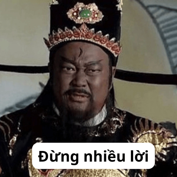 Meme Bao Công gương mặt ngầu