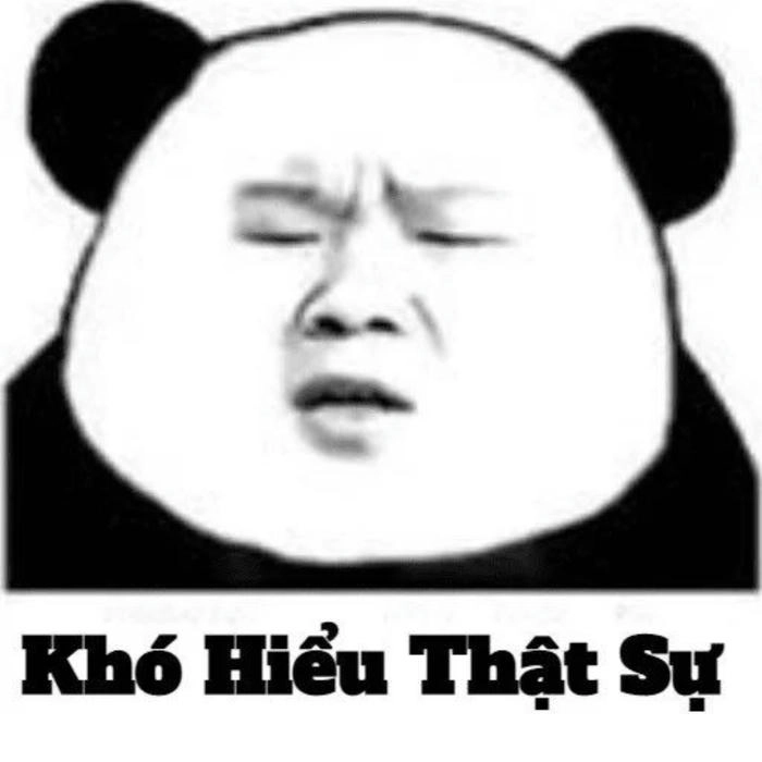 Gấu trúc nhìn thâm mắt meme