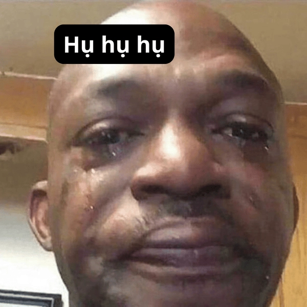 Meme anh da đen khóc độc đáo