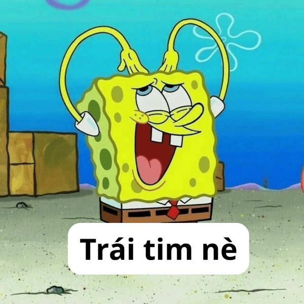 Meme bọt biển cười xỉu up