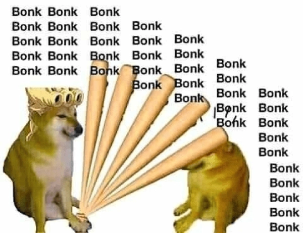 Ảnh chó meme hài với cây gậy