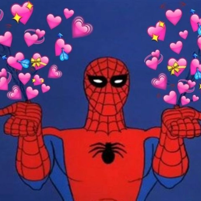 Hình meme người nhện hot trend