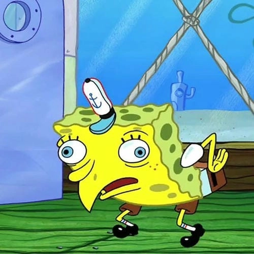 Meme hoạt hình Spongebob bá đạo