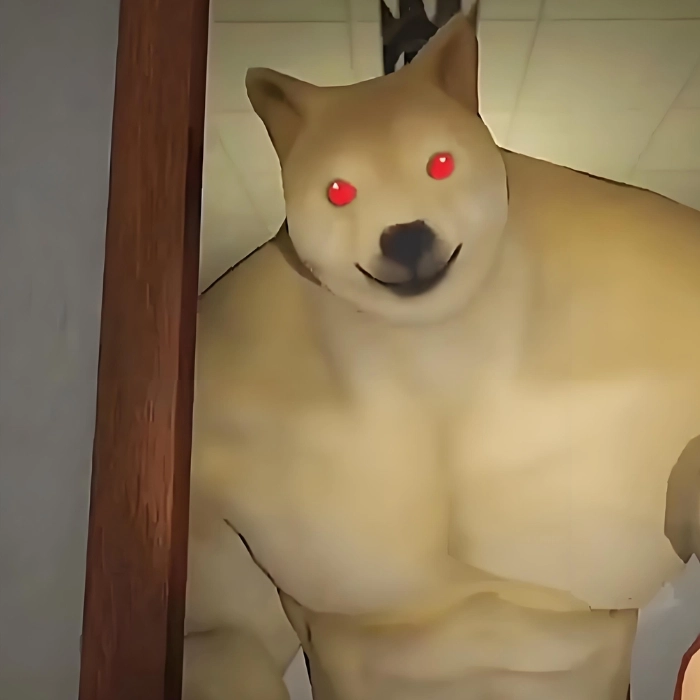 Meme con chó cơ bắp alpha