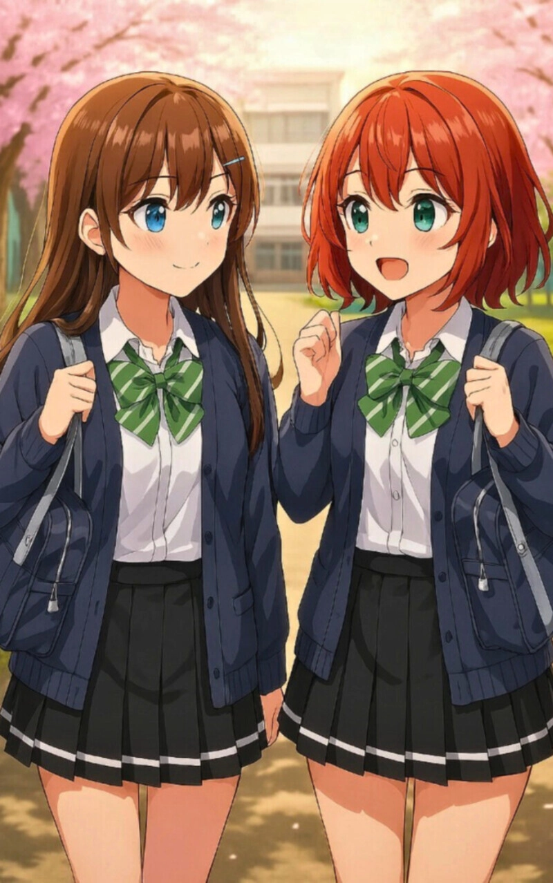 Ảnh học sinh anime đáng yêu 