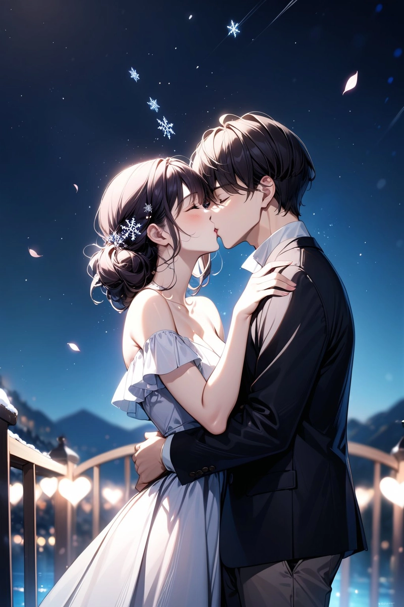 hôn nhau đắm đuối anime ngọt ngào 
