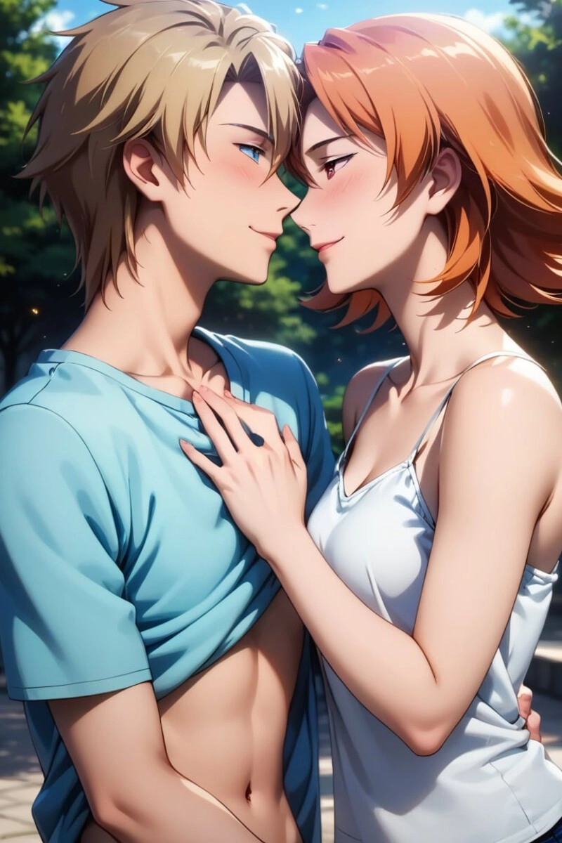 ảnh anime hôn nhau HD 