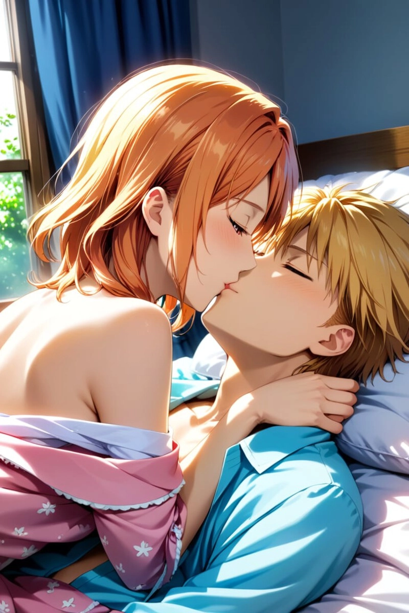 hôn nhau đắm đuối anime đẹp 