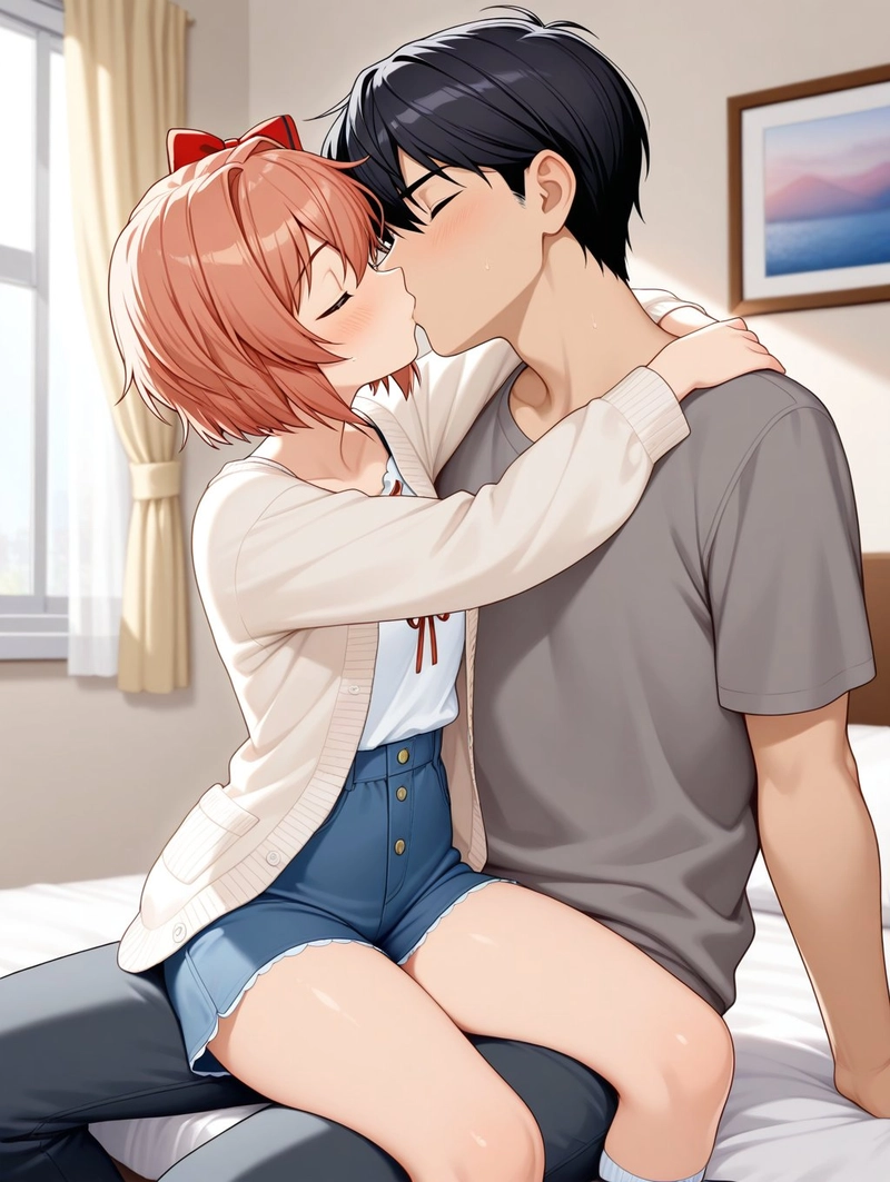 hình ảnh chibi hôn nhau dễ thương 