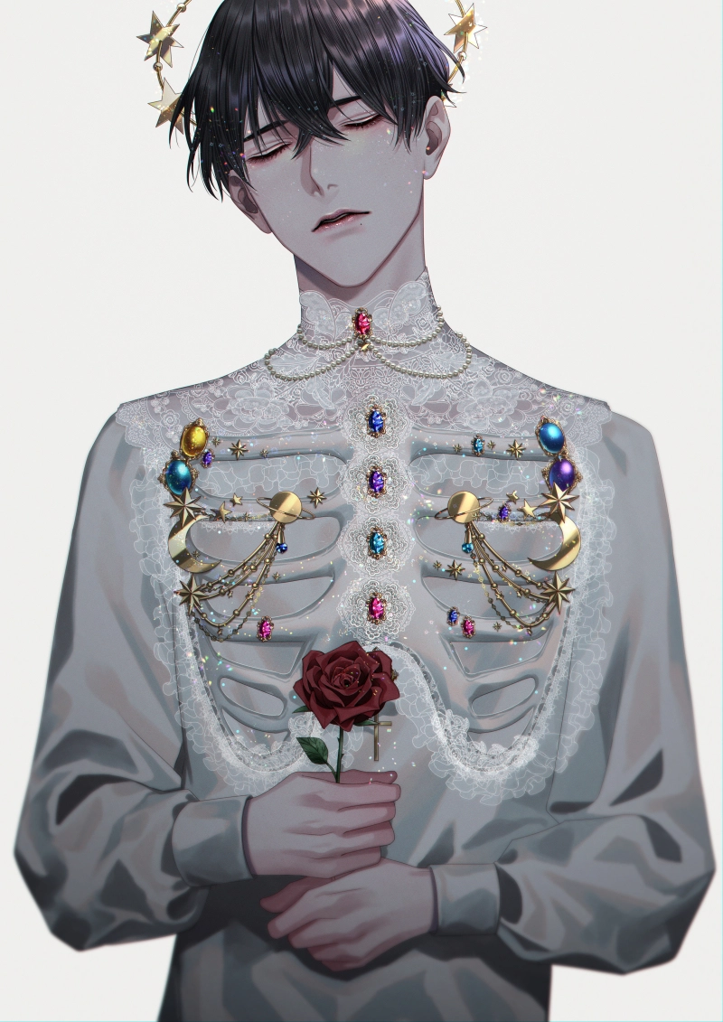 ảnh anime buồn chất tone xám 