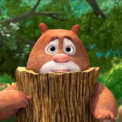 Meme gấu Boonie ngỡ ngàng 