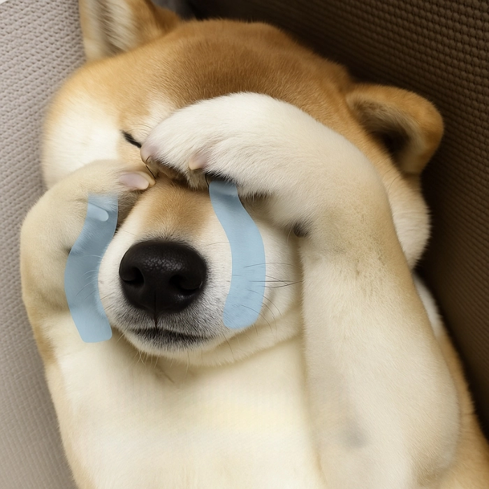 meme chó buồn cô độc 