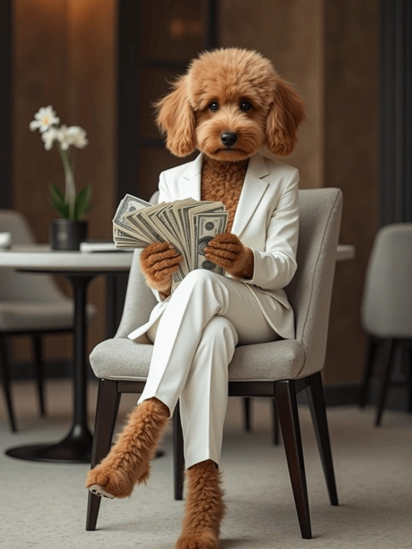 Chó mặc vest meme siêu dễ thương 