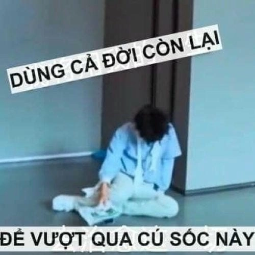ảnh meme đau ở đây này cute 