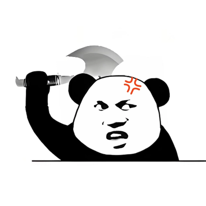 hình meme gấu trúc tức giận
