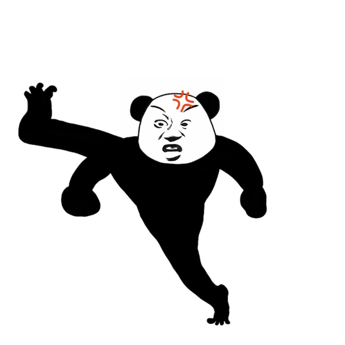 gấu trúc tức giận meme