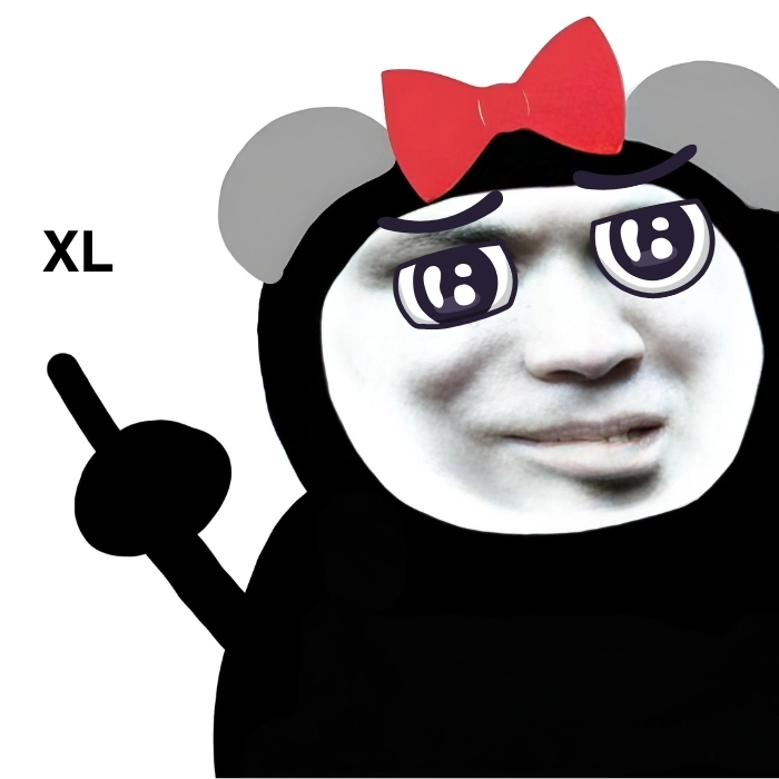 meme gấu trúc xin lỗi biểu cảm