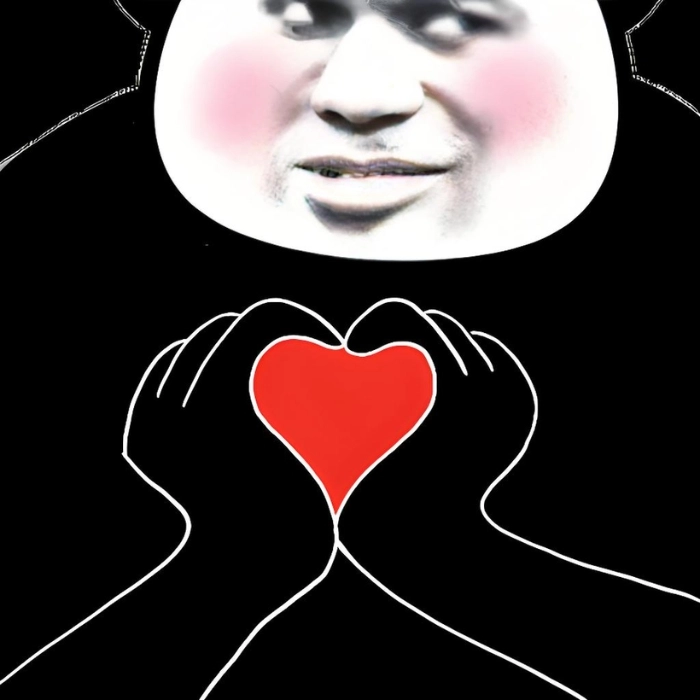 meme gấu trúc bắn tim phiên bản hoạt hình 