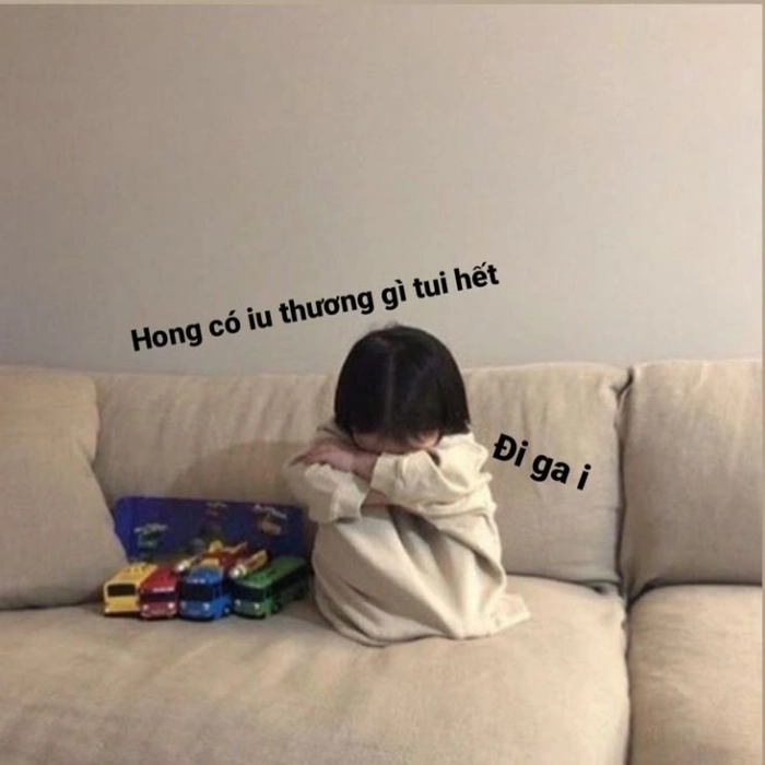 Meme dỗi người yêu cực hài 