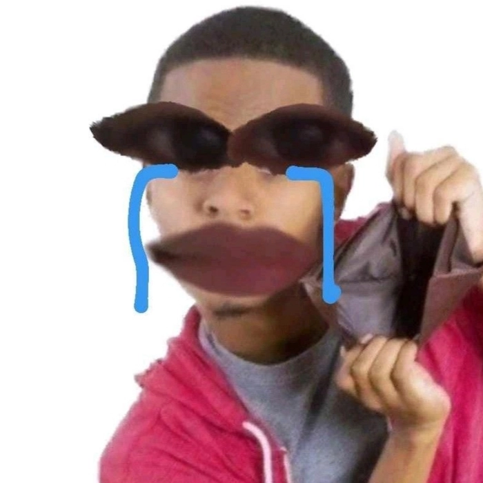 Ảnh meme ví rỗng sau ngày sale