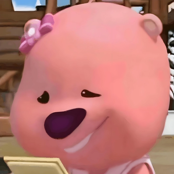 Meme Loopy cười gượng 