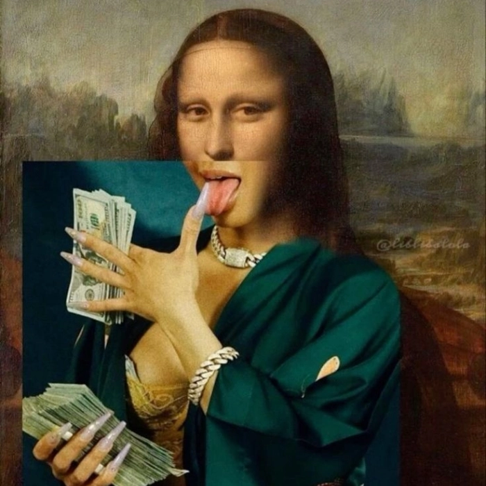 Ảnh troll Mona Lisa cực bá 