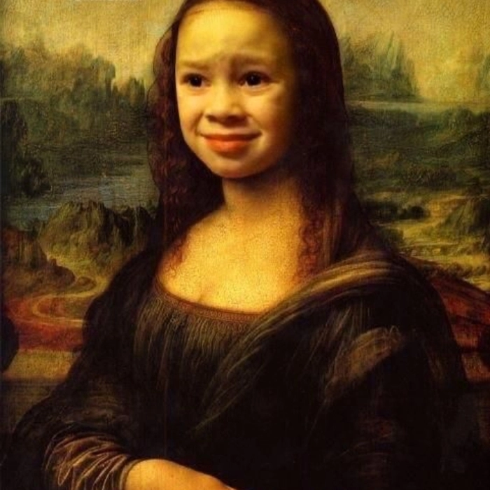 Hình chế Mona Lisa gây cười 