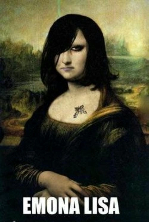 Meme Mona Lisa đi vào lòng đất
