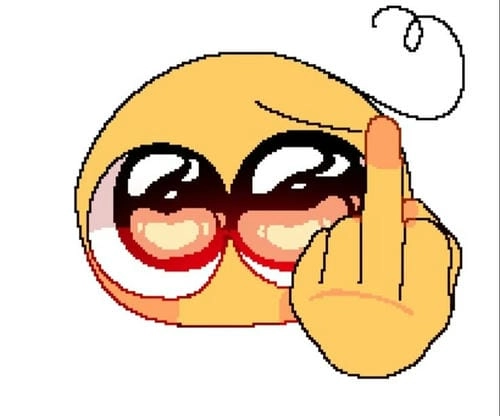 Meme troll giơ ngón giữa 