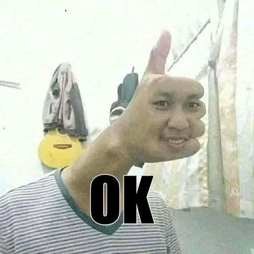 Ảnh meme ok độc đáo 