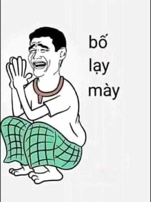 Hình meme quỳ xuống cực chất 