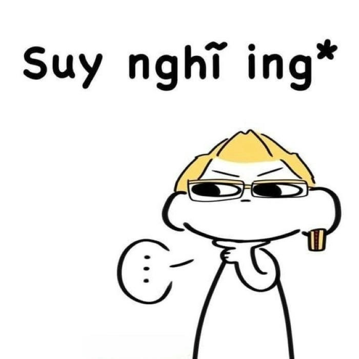 Ảnh meme người đang suy tư 
