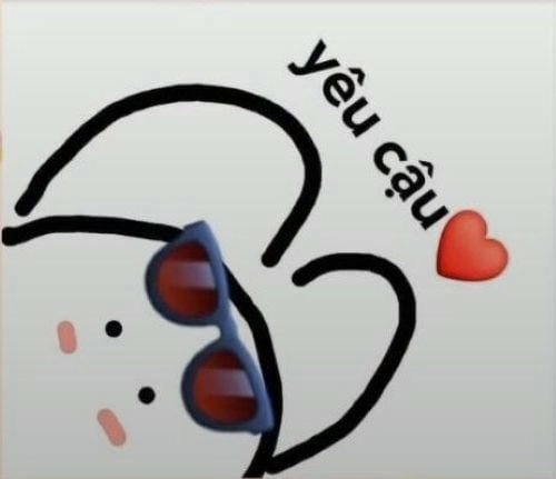 Meme thả tim cute siêu xinh