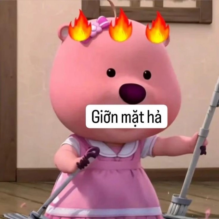Hình ảnh meme tức giận cute