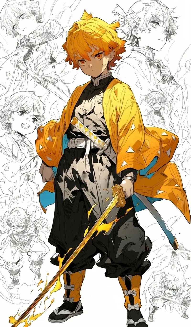 ảnh Zenitsu ngầu lòi