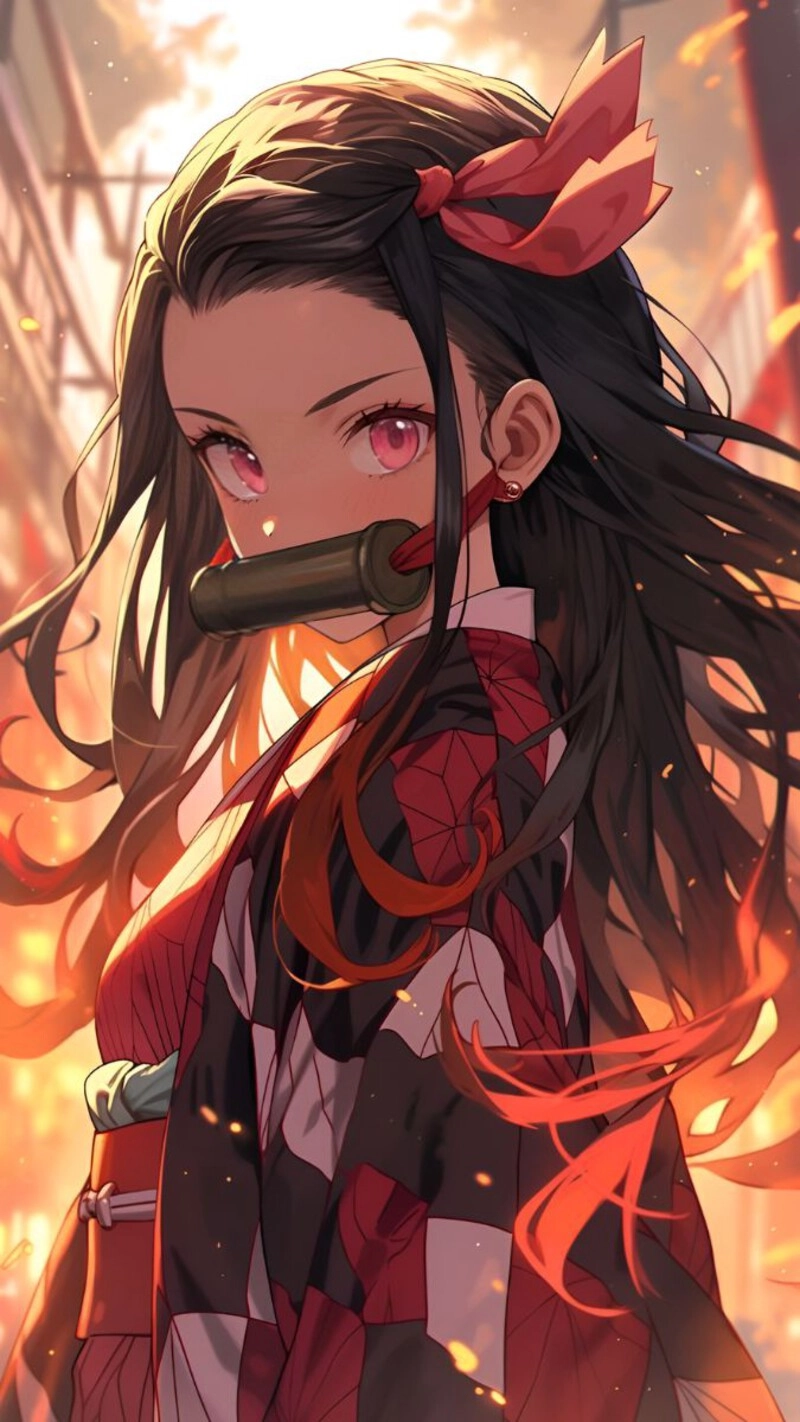 hình nền Kamado Nezuko cute