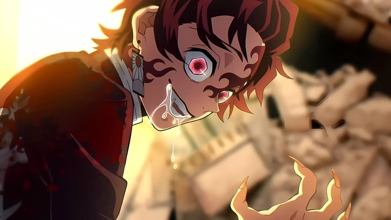Ảnh Kamado Tanjiro nham hiểm