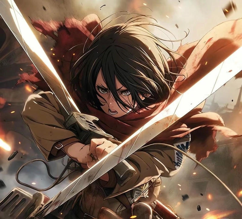 ảnh mikasa ackerman đẹp