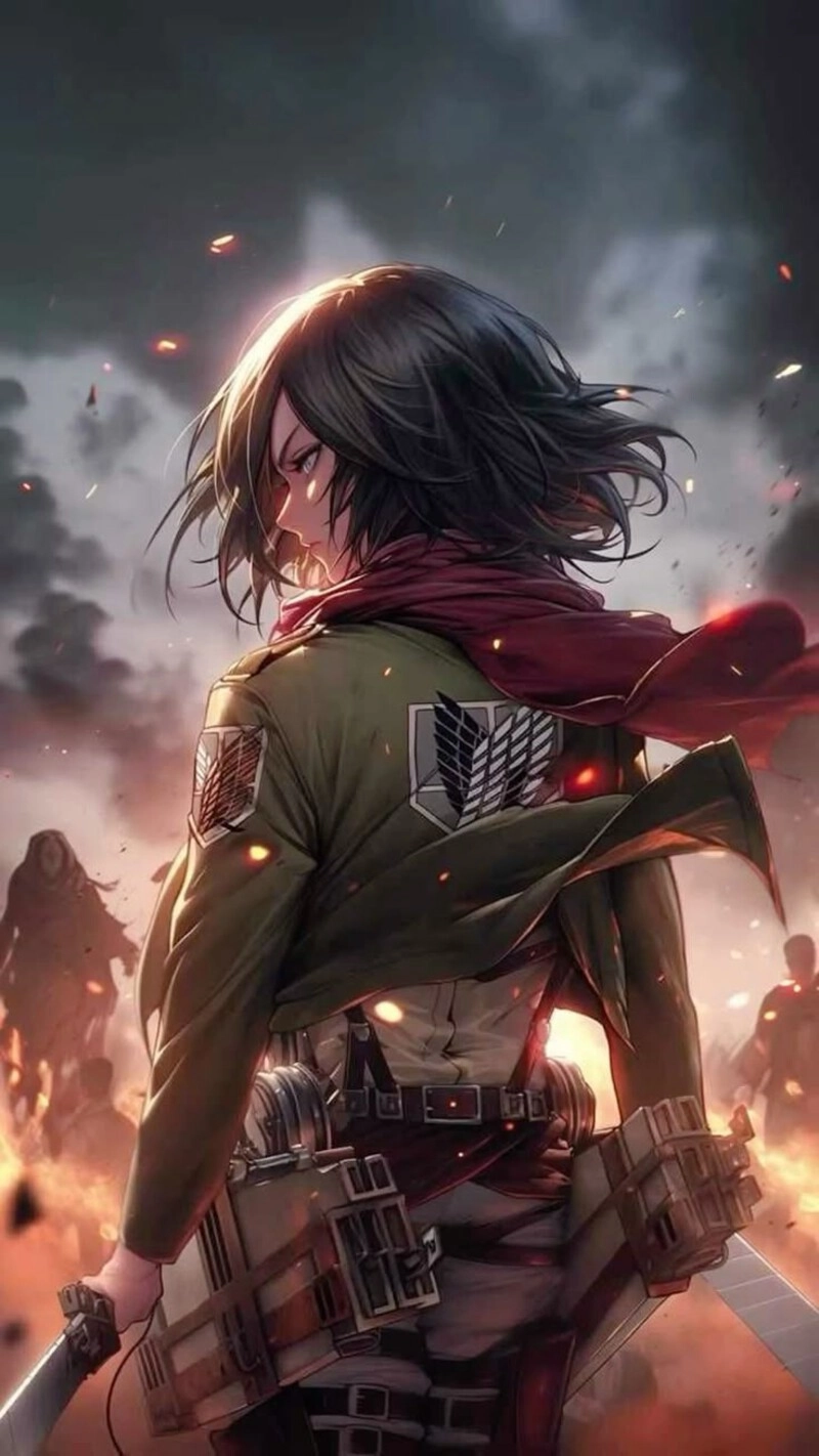 mikasa ackerman mạnh mẽ