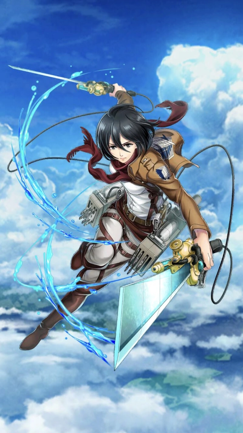 mikasa ackerman anime biểu cảm