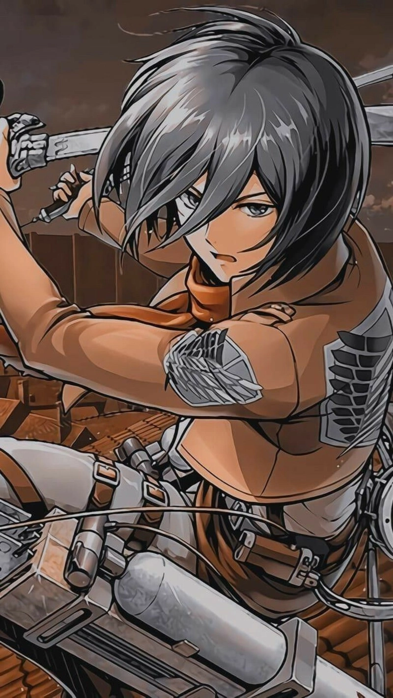 ảnh mikasa ackerman chiến đấu