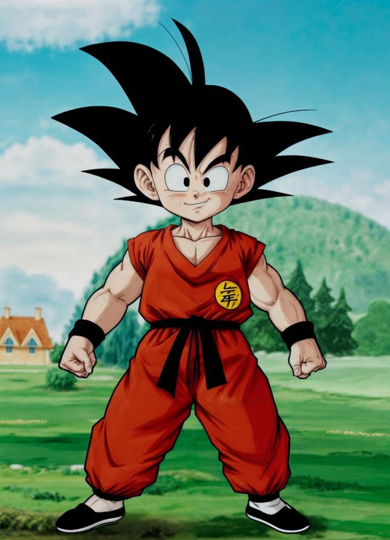 son goten biểu cảm dễ thương
