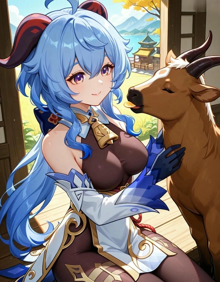 hình ganyu anime dễ thương