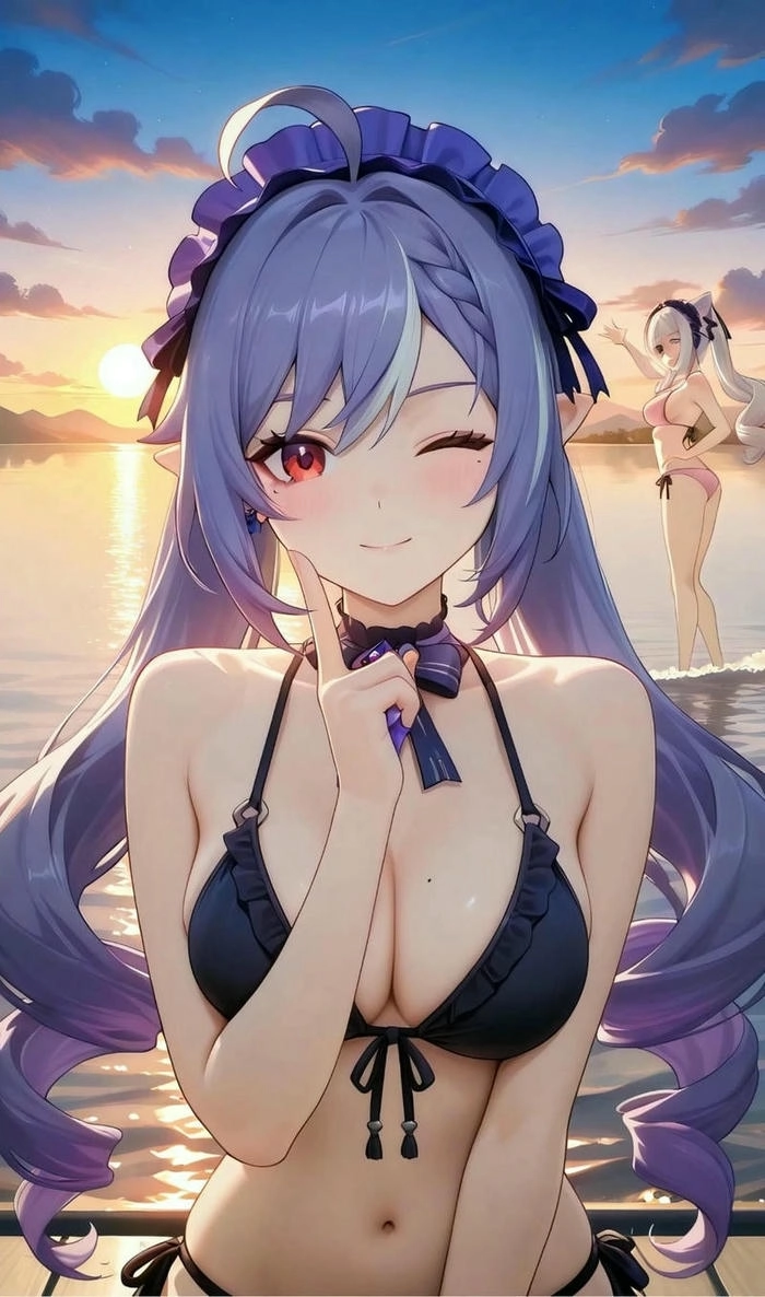 ảnh Keqing bikini