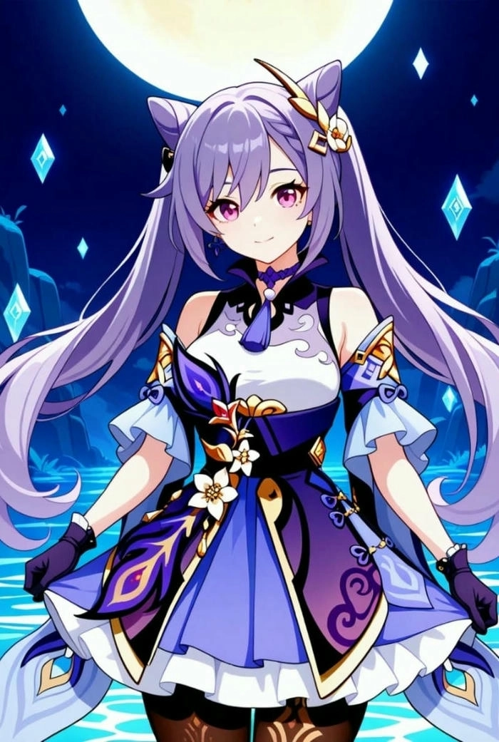 ảnh keqing chibi dễ thương