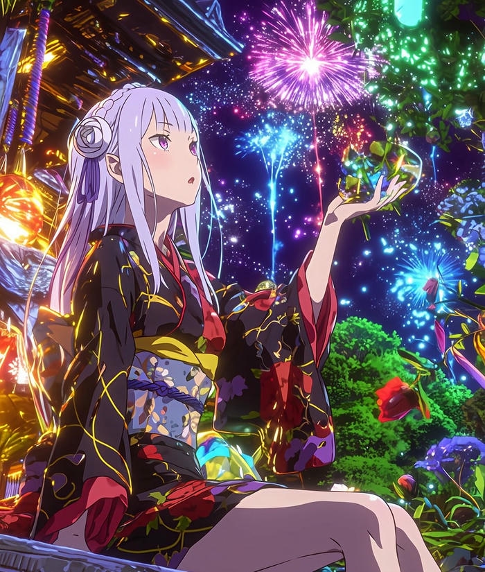 ảnh anime kimono siêu xinh