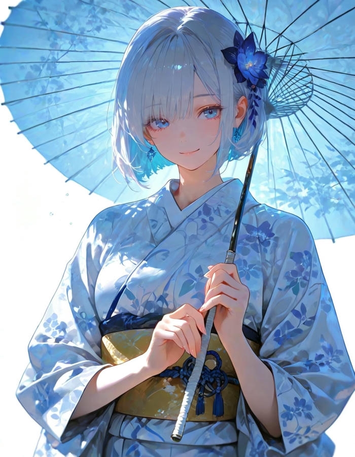 ảnh anime kimono 16