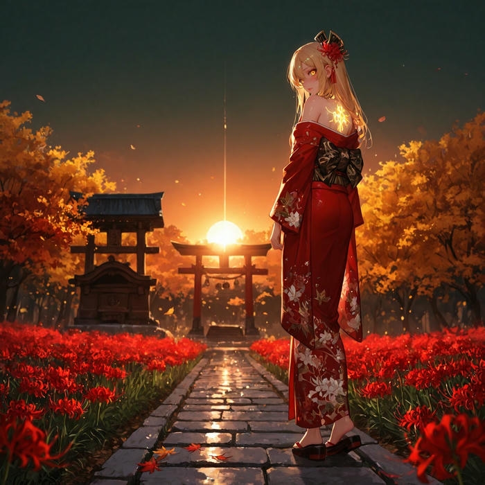 ảnh anime kimono 3