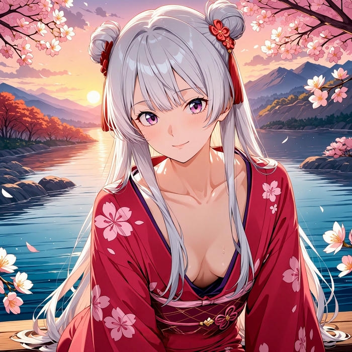 ảnh anime kimono 7