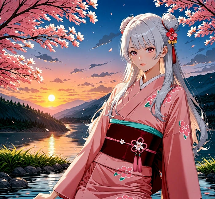ảnh anime kimono 8